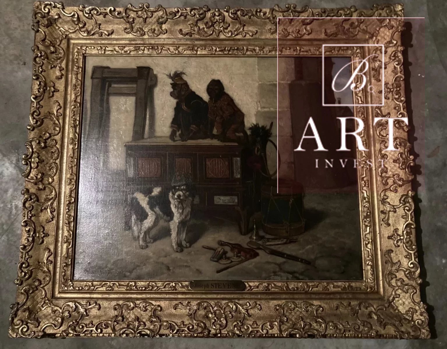 Peinture 19eme signée - école belge