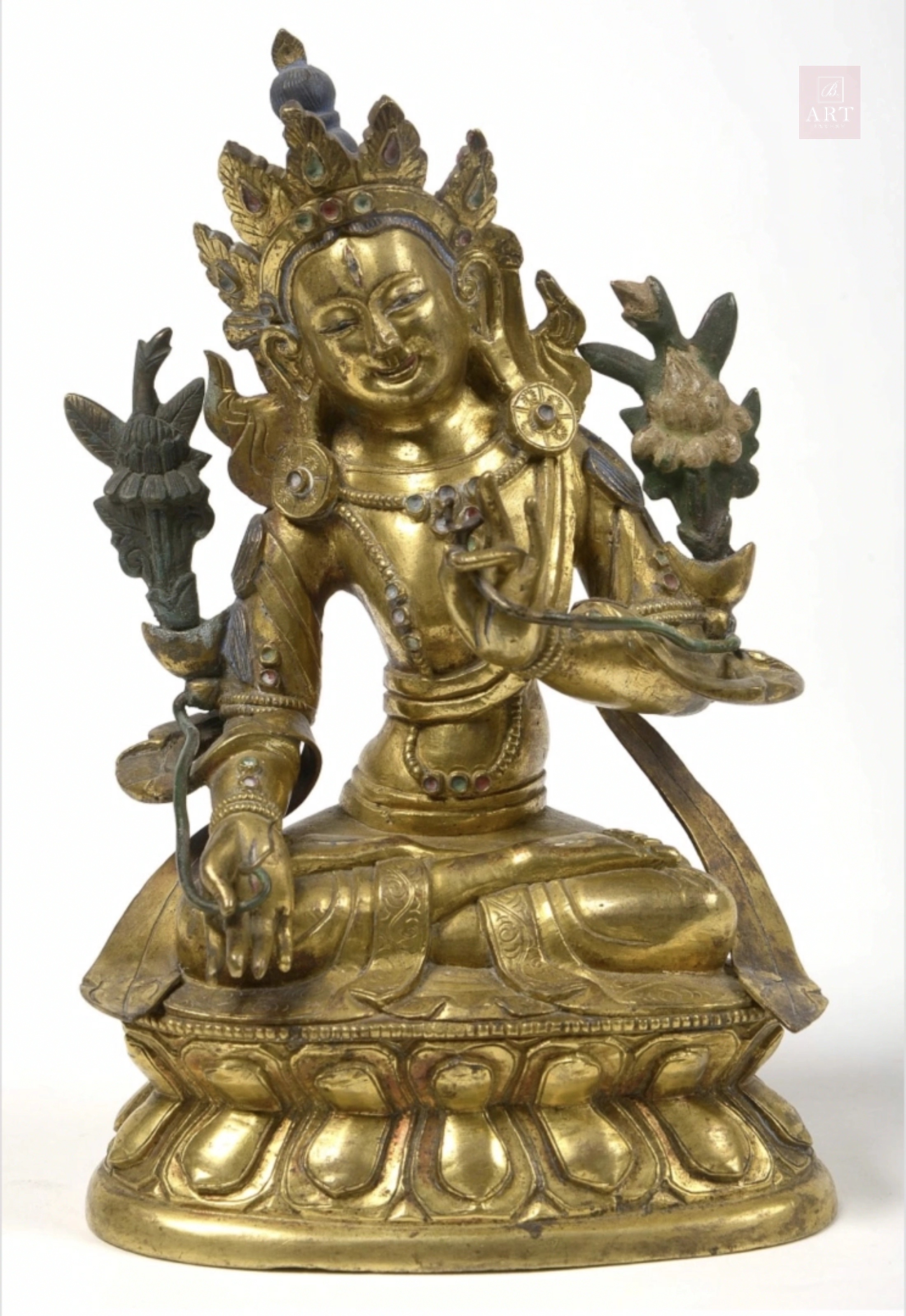 Tara en bronze doré, Chine 18ème siècle.