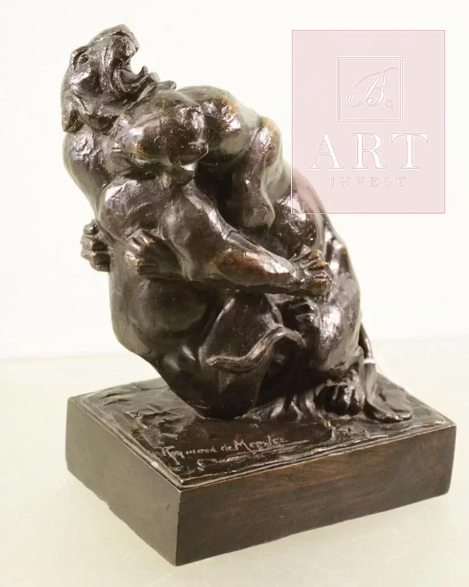 Sculpture en bronze à la cire perdue signée Raymond de Meester.