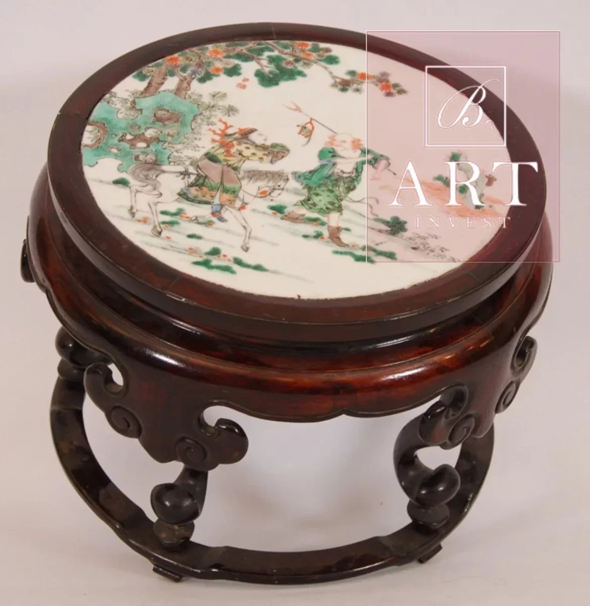 Chinese porcelaine plaque, kangxi period.